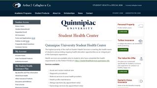 
                            2. Student Health Center - Gallagher Student Health and Special Risk
