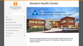 
                            3. Student Health Center | The University of Tennessee, Knoxville