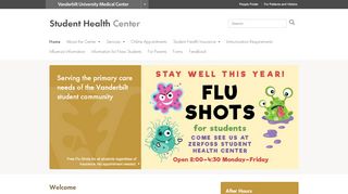 
                            3. Student Health Center - Vanderbilt University Medical Center