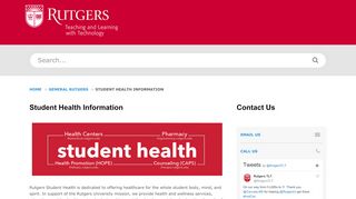 
                            9. Student Health Information - TLT Support