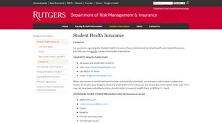 
                            4. Student Health Insurance | Department of Risk Management & Insurance