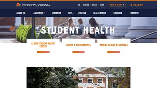 
                            4. Student Health | The University of Virginia