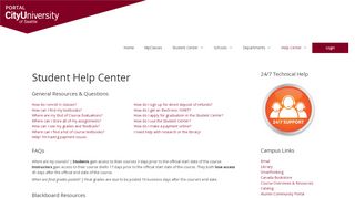 
                            2. Student Help Center – CityU Portal