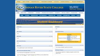 
                            2. Student Home Page - Indian River State College