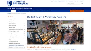 
                            6. Student Hourly & Work Study Positions | UNH Career and Professional ...