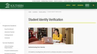 
                            7. Student Identity Verification | Southern Adventist University