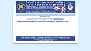 
                            2. Student Information - KLN College of Engineering