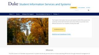 
                            7. Student Information Services and Systems | Duke