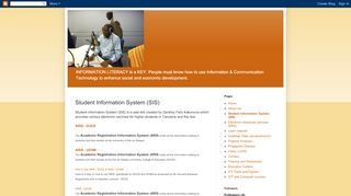 
                            3. Student Information System (SIS) - Information Literacy