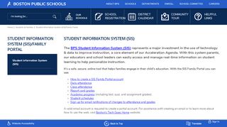 
                            3. Student Information System (SIS)/Family Portal / Student ...