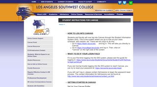 
                            11. Student instructions for Canvas - Los Angeles Southwest ...