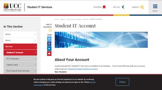 
                            8. Student IT Account | University College Cork