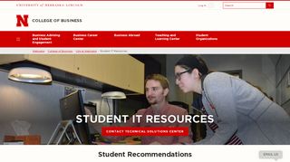 
                            6. Student IT Resources | Life at Nebraska | Business | Nebraska