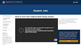 
                            4. Student Jobs | American University, Washington, DC