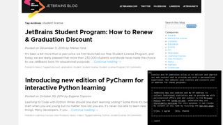 
                            5. student license | JetBrains Blog