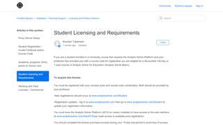 
                            5. Student Licensing and Requirements – Frontline Solvers