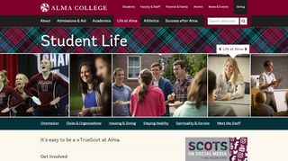 
                            7. Student Life: Alma College