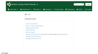 
                            4. Student Links - Nelson County Public Schools