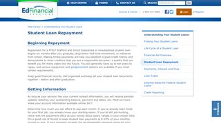 
                            4. Student Loan Repayment - Edfinancial Services