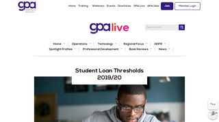
                            8. Student Loan Thresholds 2019/20 – GPA