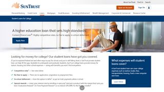 
                            6. Student Loans for College | SunTrust Student Loans