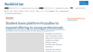 
                            8. Student loans platform KrazyBee to expand offering to ...