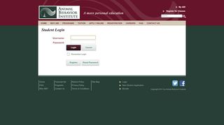 
                            5. Student Login - Animal Behavior Institute