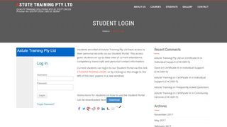 
                            7. Student Login | Astute Training Pty Ltd