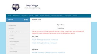 
                            8. Student Login - bayc.ca