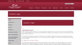 
                            5. Student Login - Coastal Alabama Community …