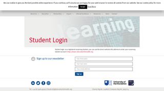 
                            2. Student Login - Education for Health