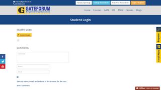 
                            4. Student Login - Gateforum