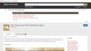 
                            2. Student Login - MyUH - University of Hawaii