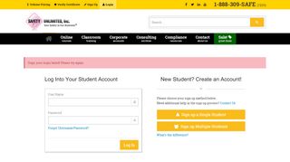 
                            8. Student Login | Safety Unlimited