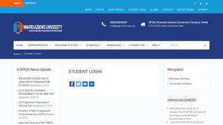 
                            3. STUDENT LOGIN - School of Postgraduate Studies