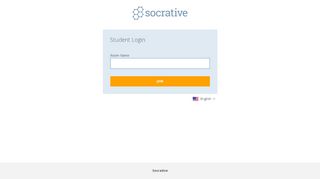 
                            7. Student Login - Socrative