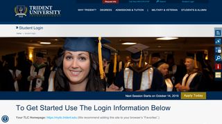 
                            2. Student Login | Trident University International: Trident University