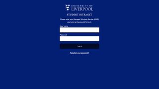 
                            2. Student login - University of Liverpool