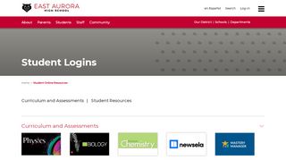 
                            6. Student Logins - East Aurora High School