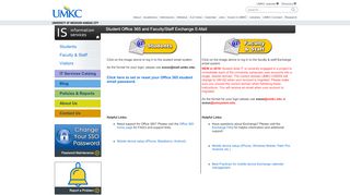 
                            8. Student Office 365 and Faculty/Staff Exchange E-Mail