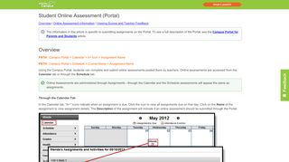 
                            6. Student Online Assessment (Portal) - Infinite Campus