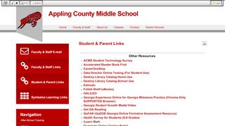 
                            4. Student & Parent Links • Page - Appling County Middle School