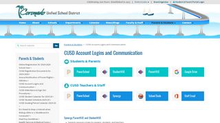 
                            8. Student & Parent Portal Login - Coronado Unified School District