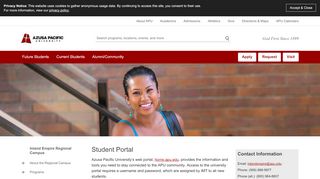 
                            2. Student Portal - Inland Empire Regional Campus - Azusa Pacific ...
