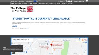 
                            2. Student Portal is currently unavailable - College of West Anglia