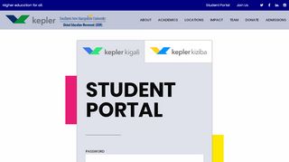 
                            7. Student Portal - Kepler