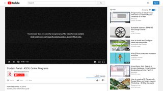 
                            5. Student Portal - KSOU Online Programs - YouTube