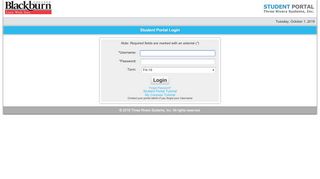 
                            5. Student Portal Login - Blackburn College