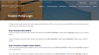 
                            3. Student Portal Login - Bryan University©
