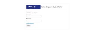 
                            5. Student Portal - Login - Kaplan Singapore